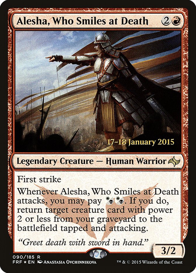 Alesha, Who Smiles at Death [Fate Reforged Prerelease Promos] | Boutique FDB TCG