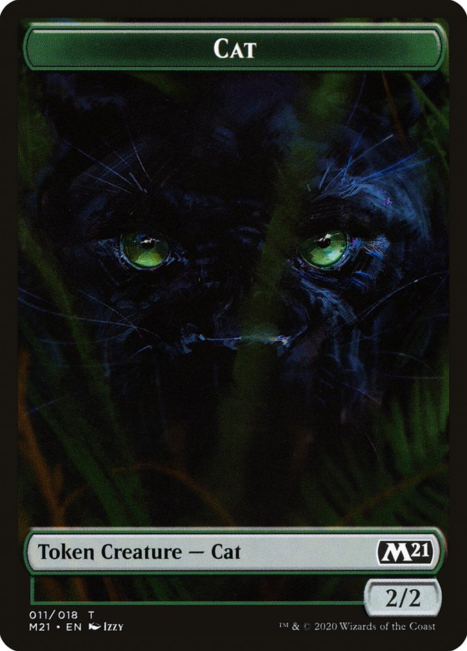 Angel // Cat (011) Double-Sided Token [Core Set 2021 Tokens] | Boutique FDB TCG