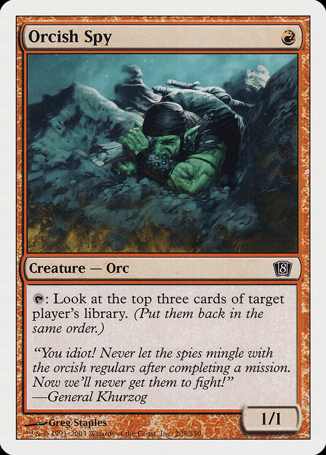 Orcish Spy [Eighth Edition] | Boutique FDB TCG