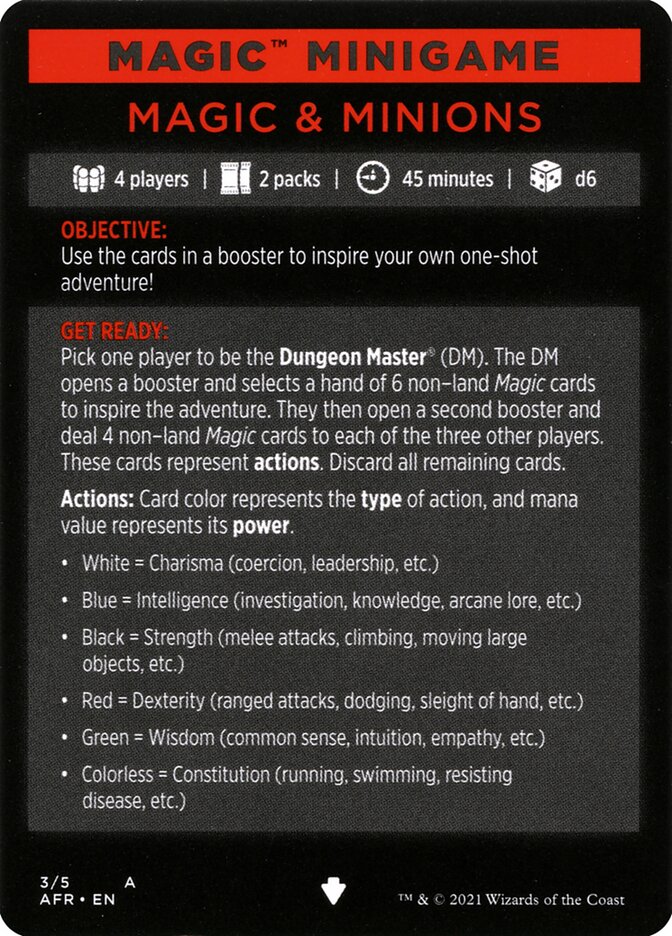 Magic & Minions (Magic Minigame) [Dungeons & Dragons: Adventures in the Forgotten Realms Minigame] | Boutique FDB TCG