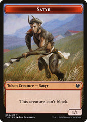Goat // Satyr Double-Sided Token [Theros Beyond Death Tokens] | Boutique FDB TCG