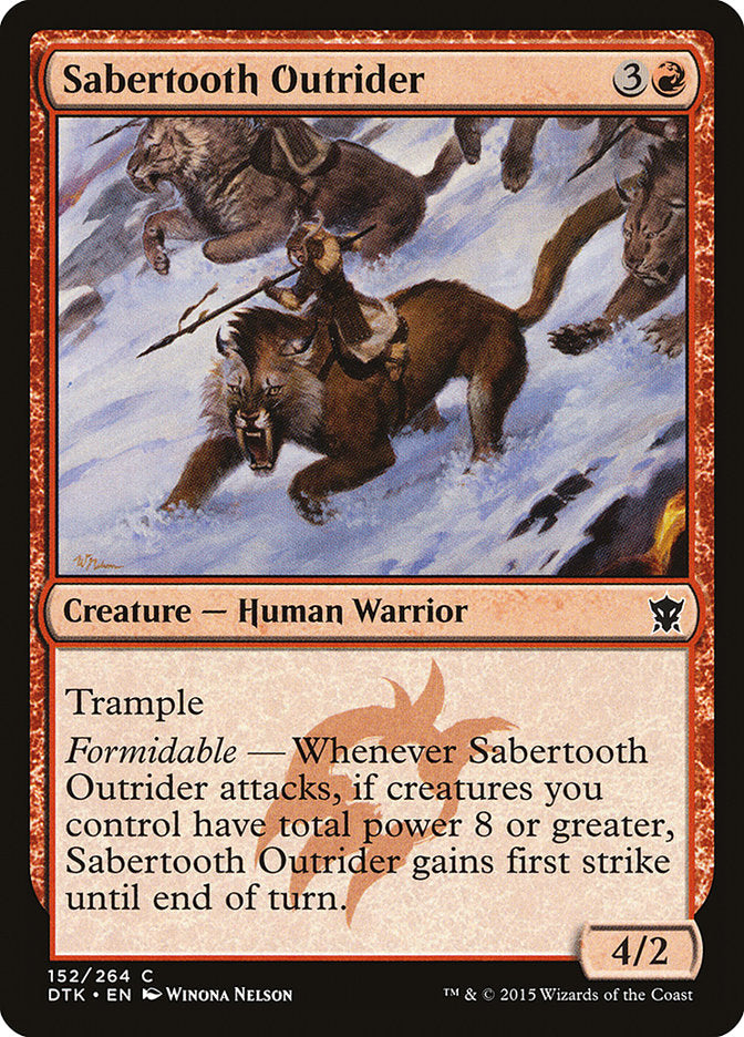 Sabertooth Outrider [Dragons of Tarkir] | Boutique FDB TCG