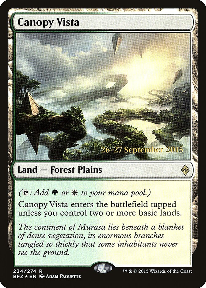 Canopy Vista [Battle for Zendikar Prerelease Promos] | Boutique FDB TCG