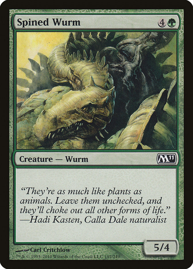 Spined Wurm [Magic 2011] | Boutique FDB TCG