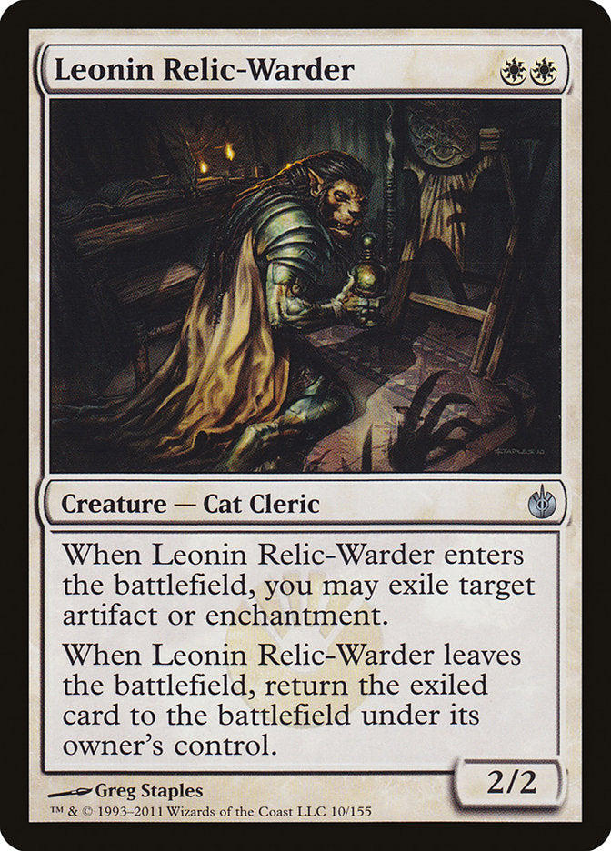 Leonin Relic-Warder [Mirrodin Besieged] | Boutique FDB TCG