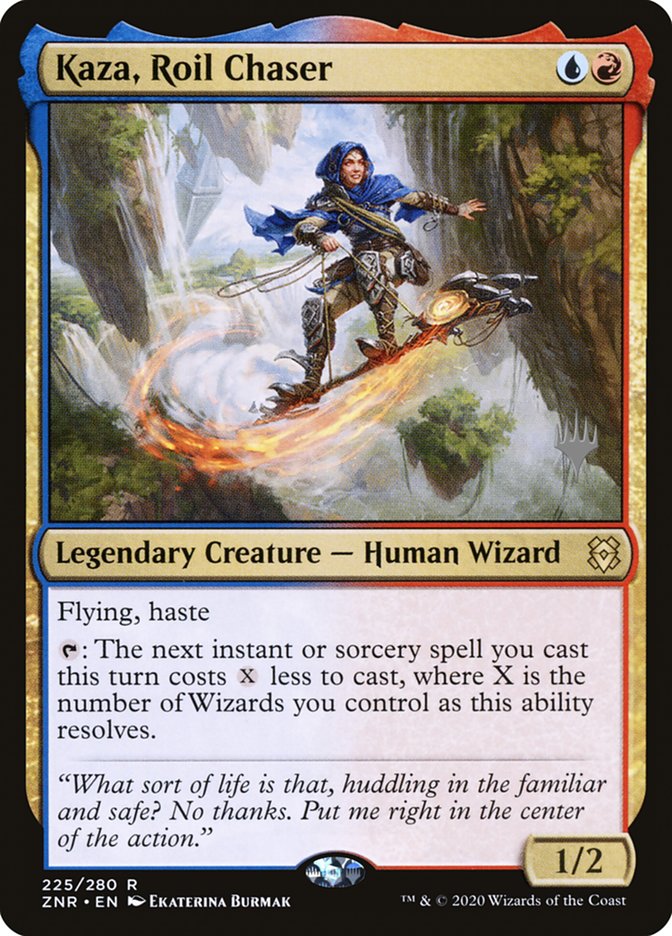 Kaza, Roil Chaser (Promo Pack) [Zendikar Rising Promos] | Boutique FDB TCG