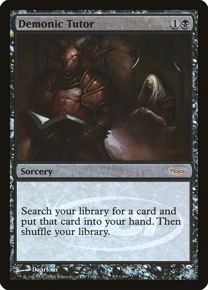 Demonic Tutor [Judge Gift Cards 2008] | Boutique FDB TCG