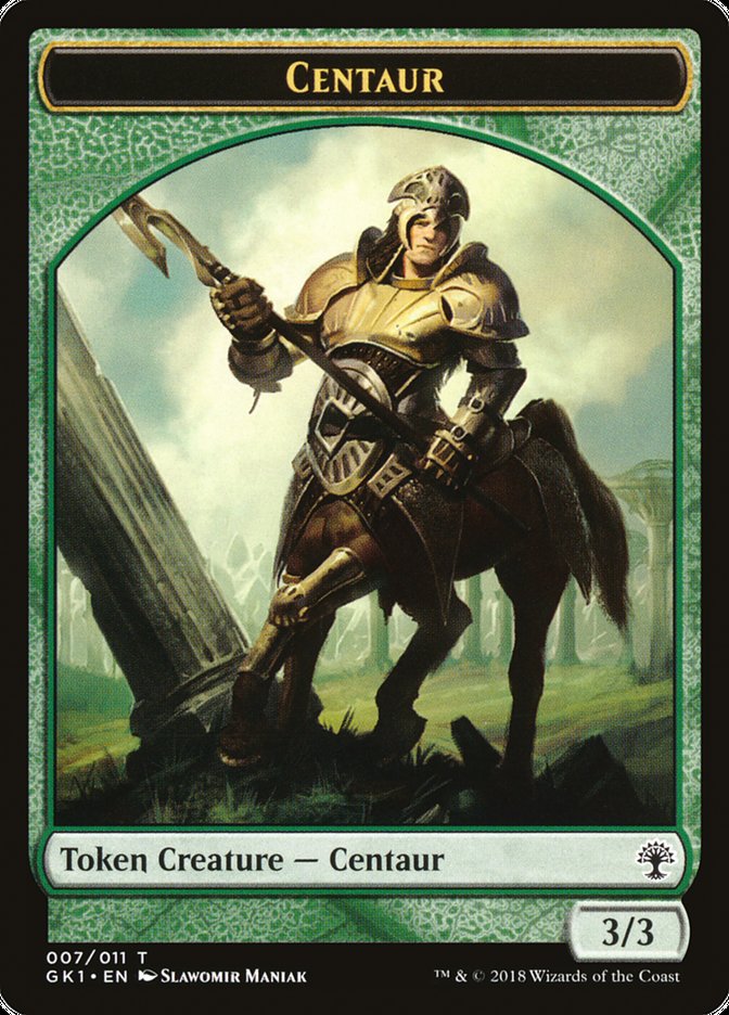 Elemental // Centaur Double-Sided Token [Guilds of Ravnica Guild Kit Tokens] | Boutique FDB TCG