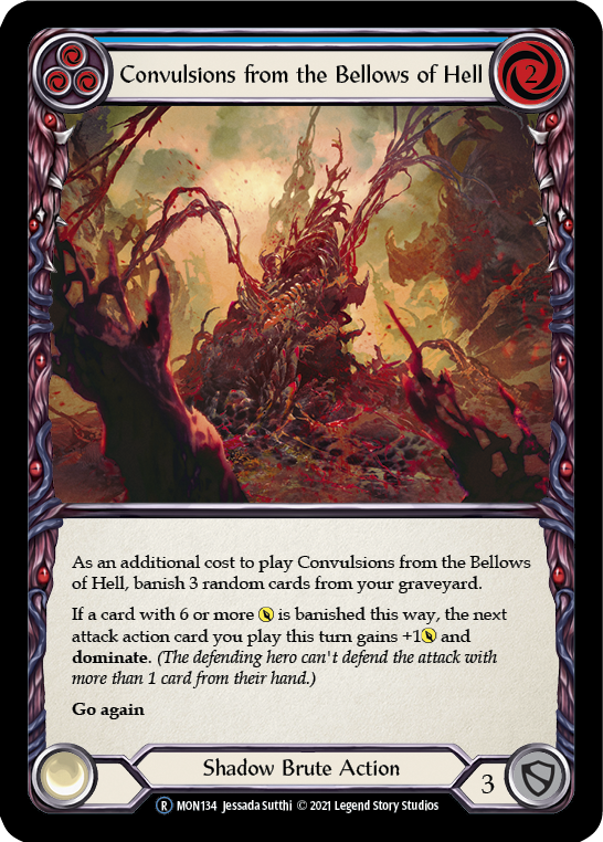 Convulsions from the Bellows of Hell (Blue) [U-MON134] (Monarch Unlimited)  Unlimited Normal | Boutique FDB TCG