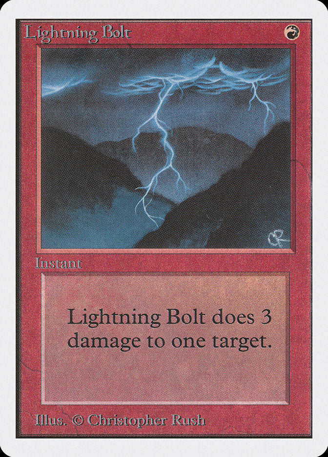 Lightning Bolt [Unlimited Edition] | Boutique FDB TCG