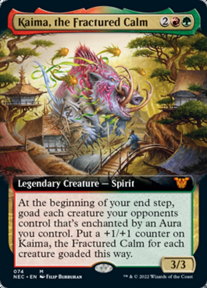 Kaima, the Fractured Calm (Extended Art) [Kamigawa: Neon Dynasty Commander] | Boutique FDB TCG