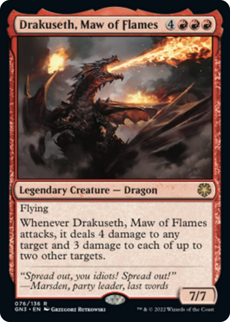 Drakuseth, Maw of Flames [Game Night: Free-for-All] | Boutique FDB TCG