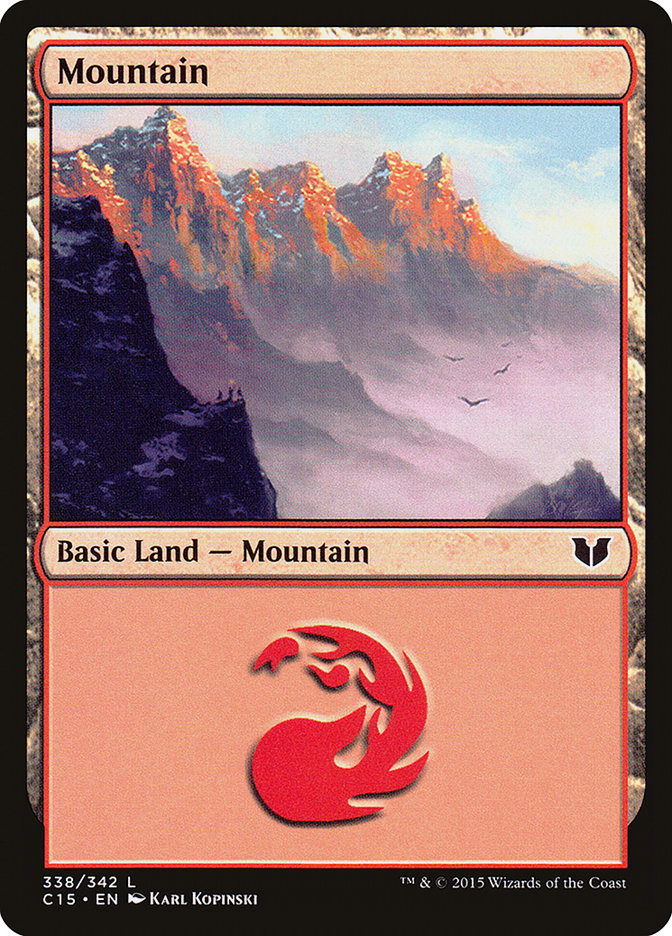 Mountain (338) [Commander 2015] | Boutique FDB TCG