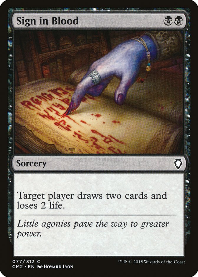 Sign in Blood [Commander Anthology Volume II] | Boutique FDB TCG