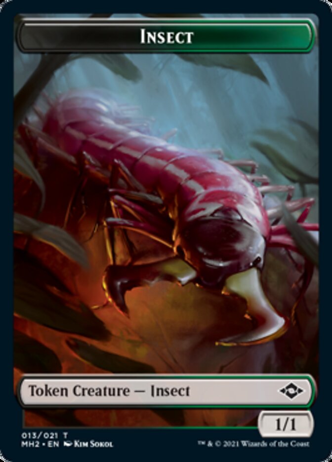 Insect // Treasure (21) Double-Sided Token [Modern Horizons 2 Tokens] | Boutique FDB TCG