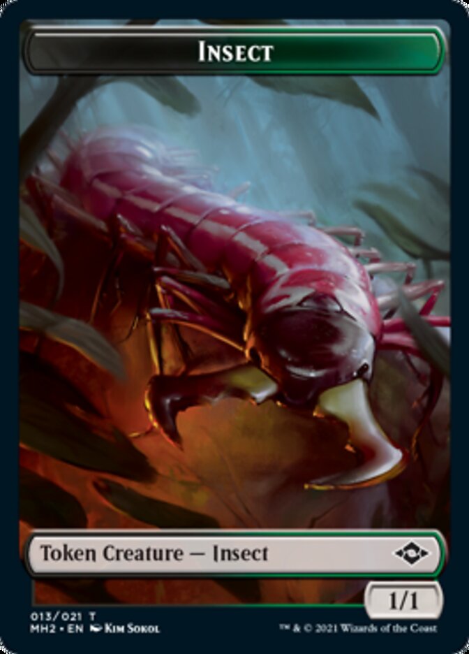 Clue (15) // Insect Double-Sided Token [Modern Horizons 2 Tokens] | Boutique FDB TCG