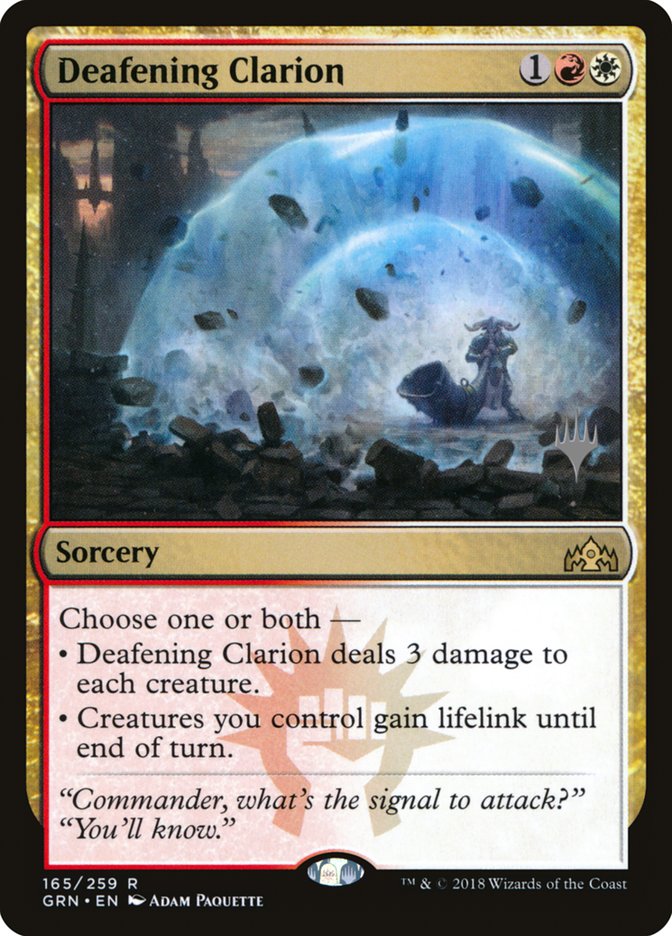 Deafening Clarion (Promo Pack) [Guilds of Ravnica Promos] | Boutique FDB TCG