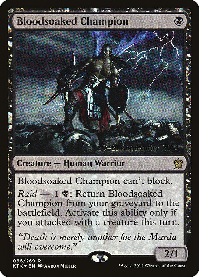 Bloodsoaked Champion [Khans of Tarkir Prerelease Promos] | Boutique FDB TCG