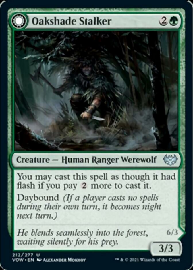 Oakshade Stalker // Moonlit Ambusher [Innistrad: Crimson Vow] | Boutique FDB TCG