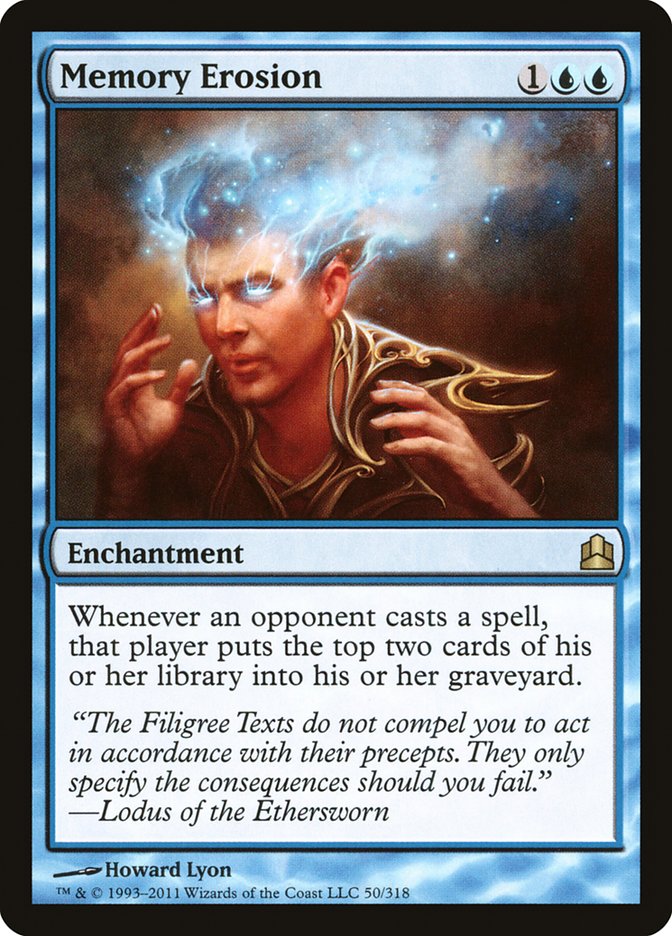 Memory Erosion [Commander 2011] | Boutique FDB TCG