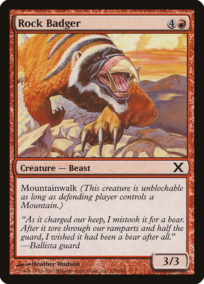 Rock Badger [Tenth Edition] | Boutique FDB TCG