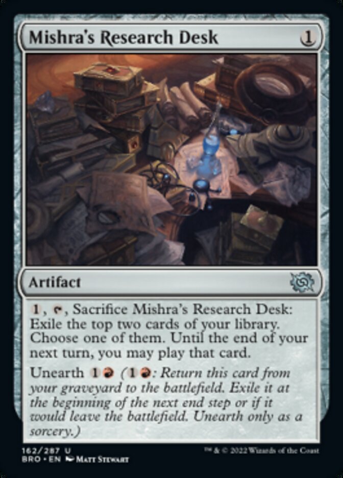 Mishra's Research Desk [The Brothers' War] | Boutique FDB TCG