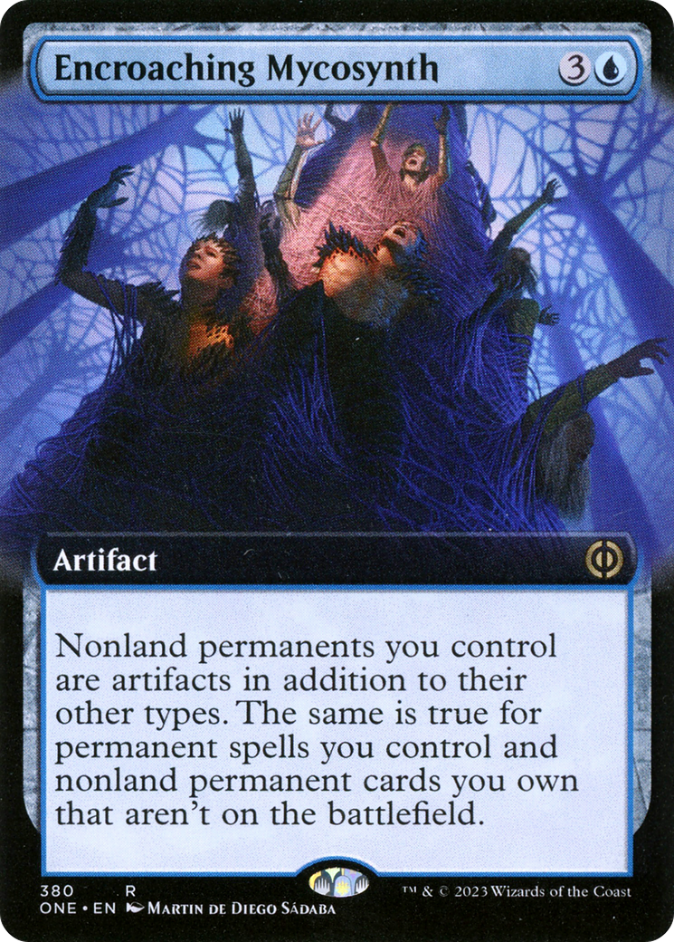 Encroaching Mycosynth (Extended Art) [Phyrexia: All Will Be One] | Boutique FDB TCG