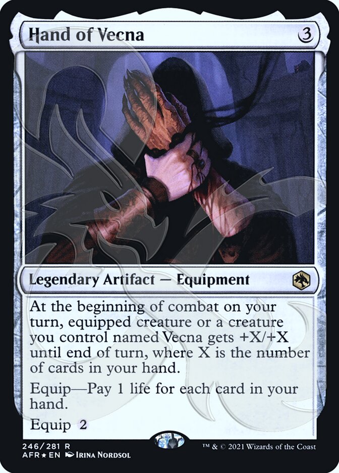 Hand of Vecna (Ampersand Promo) [Dungeons & Dragons: Adventures in the Forgotten Realms Promos] | Boutique FDB TCG