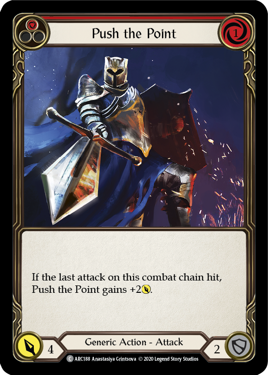 Push the Point (Red) [U-ARC188] (Arcane Rising Unlimited)  Unlimited Normal | Boutique FDB TCG