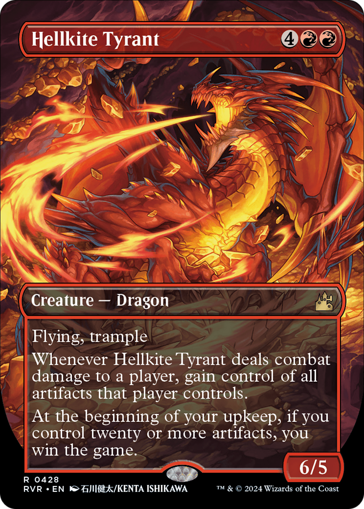 Hellkite Tyrant (Anime Borderless) [Ravnica Remastered] | Boutique FDB TCG