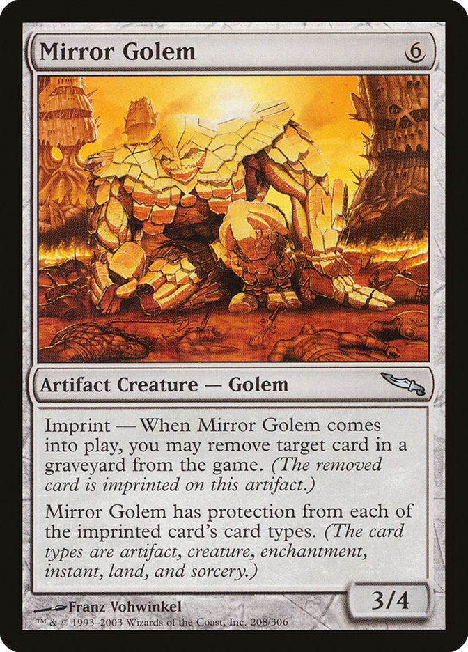 Mirror Golem [Mirrodin] | Boutique FDB TCG