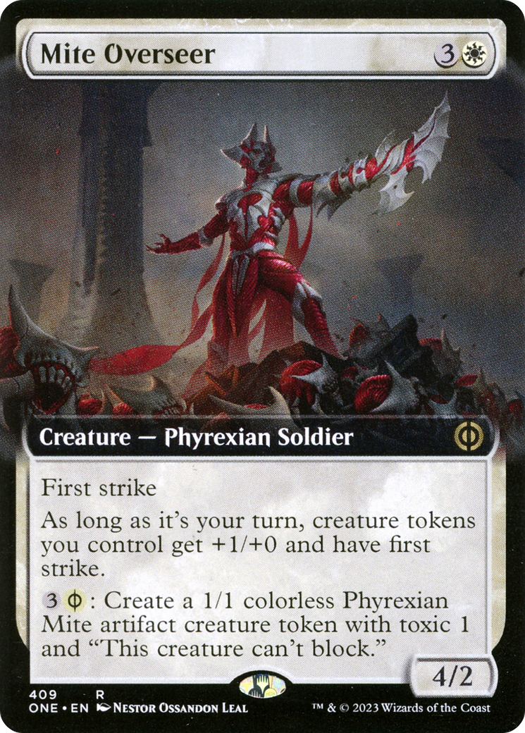 Mite Overseer (Extended Art) [Phyrexia: All Will Be One] | Boutique FDB TCG