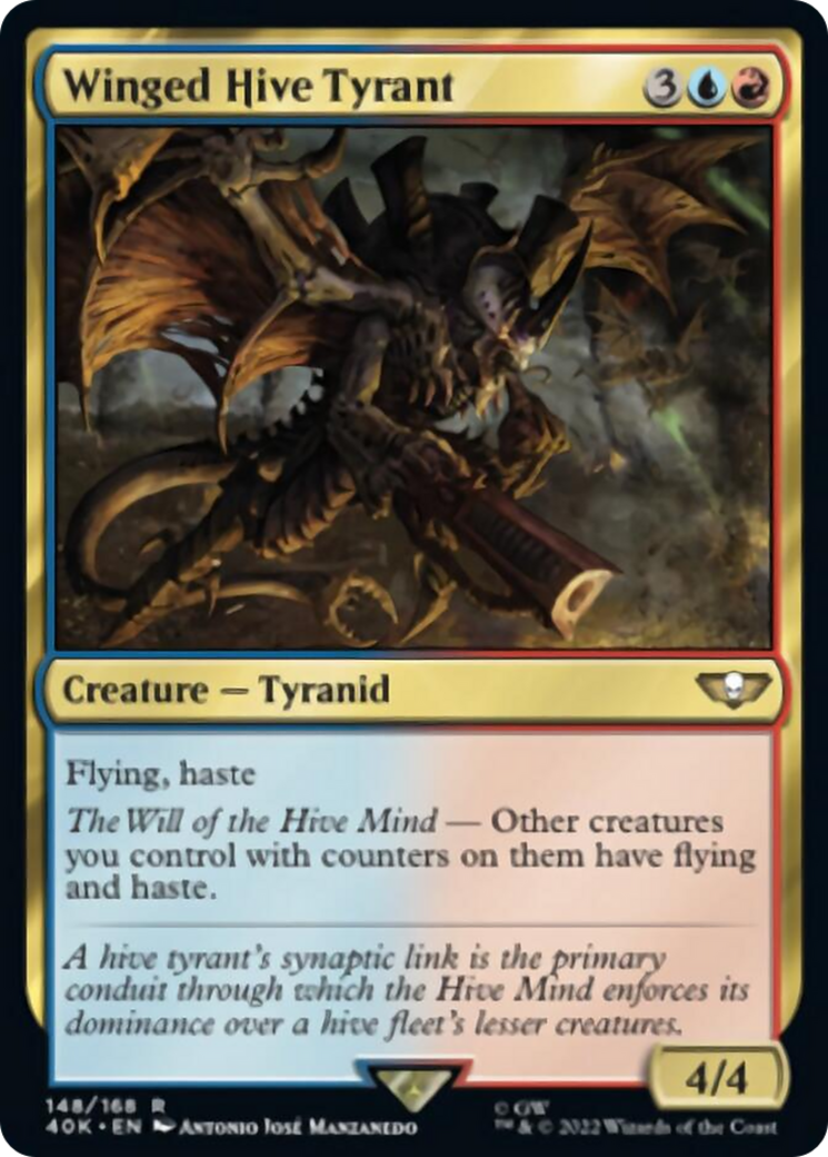 Winged Hive Tyrant (Surge Foil) [Warhammer 40,000] | Boutique FDB TCG