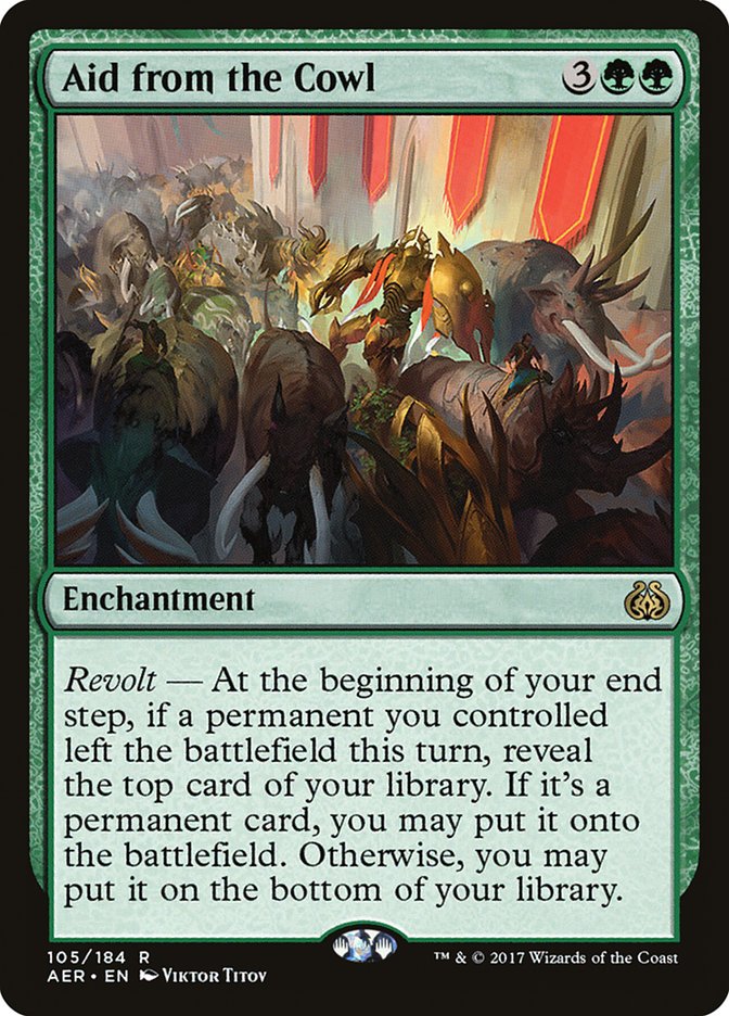Aid from the Cowl [Aether Revolt] | Boutique FDB TCG