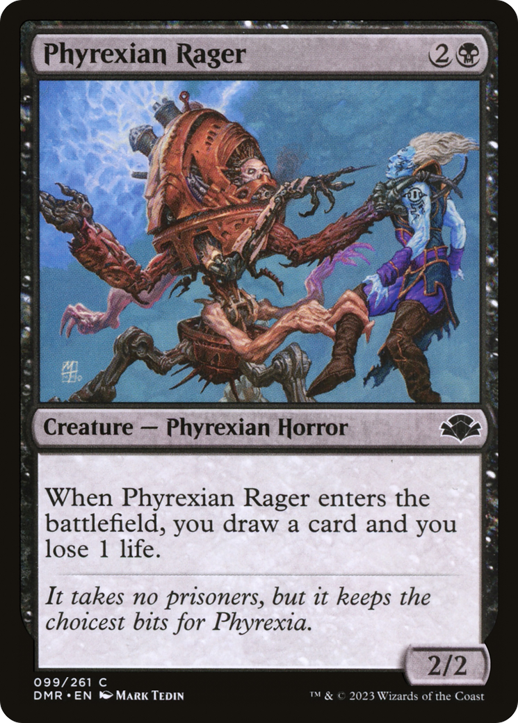 Phyrexian Rager [Dominaria Remastered] | Boutique FDB TCG