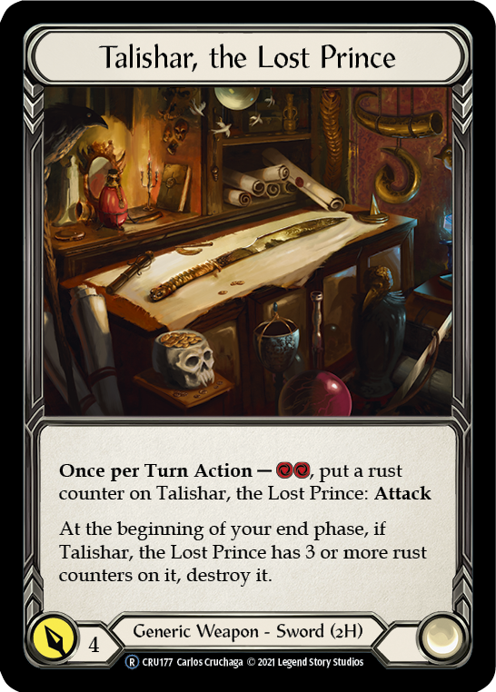 Talishar, the Lost Prince [U-CRU177] (Crucible of War Unlimited)  Unlimited Normal | Boutique FDB TCG