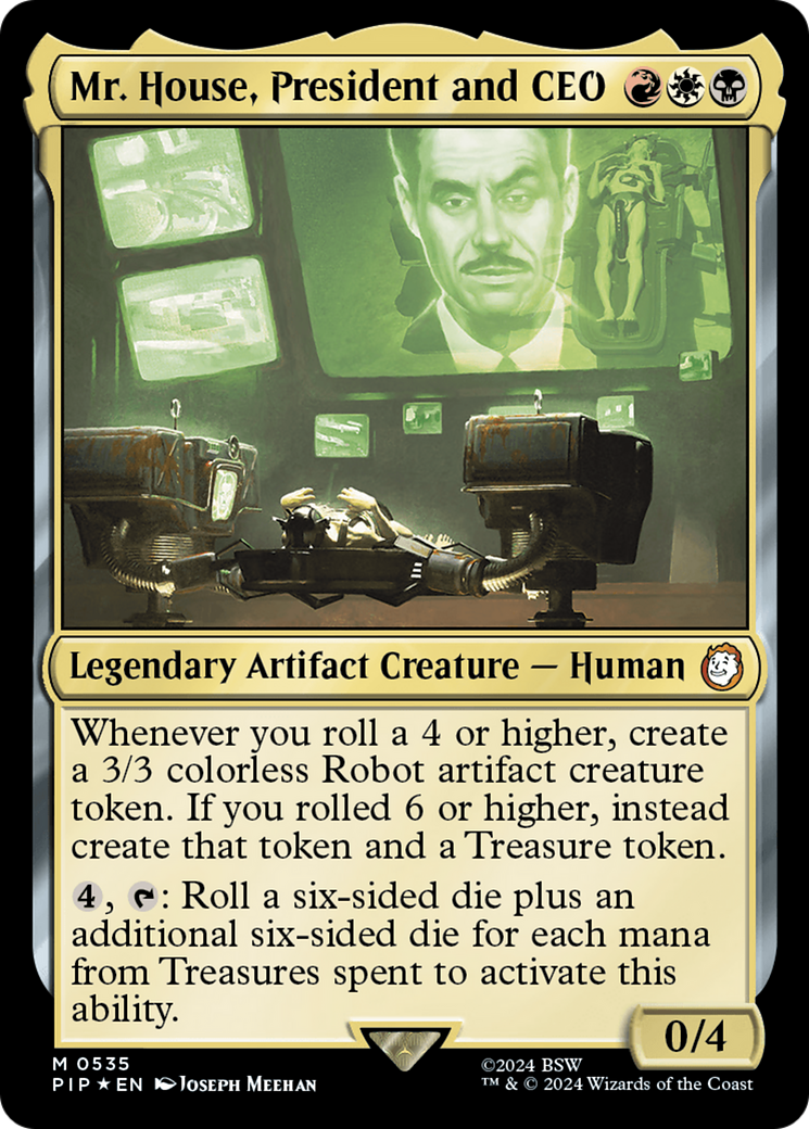 Mr. House, President and CEO (Surge Foil) [Fallout] | Boutique FDB TCG