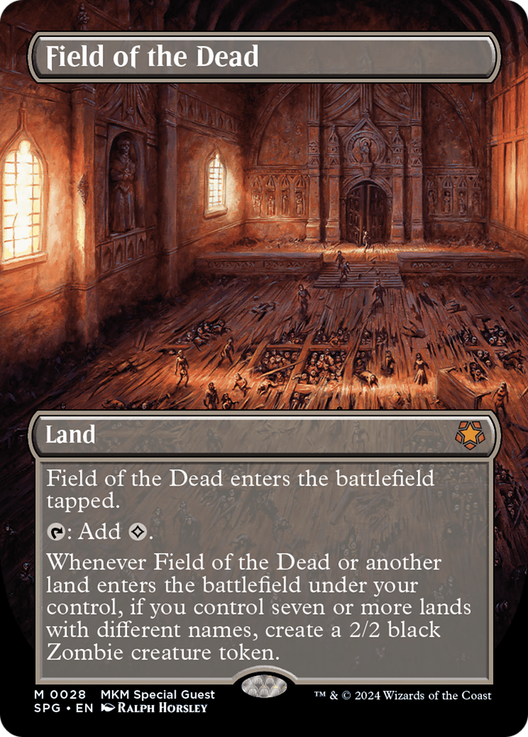 Field of the Dead (Borderless) [Murders at Karlov Manor Special Guests] | Boutique FDB TCG