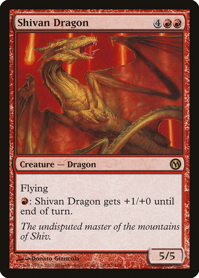 Shivan Dragon [Duels of the Planeswalkers] | Boutique FDB TCG