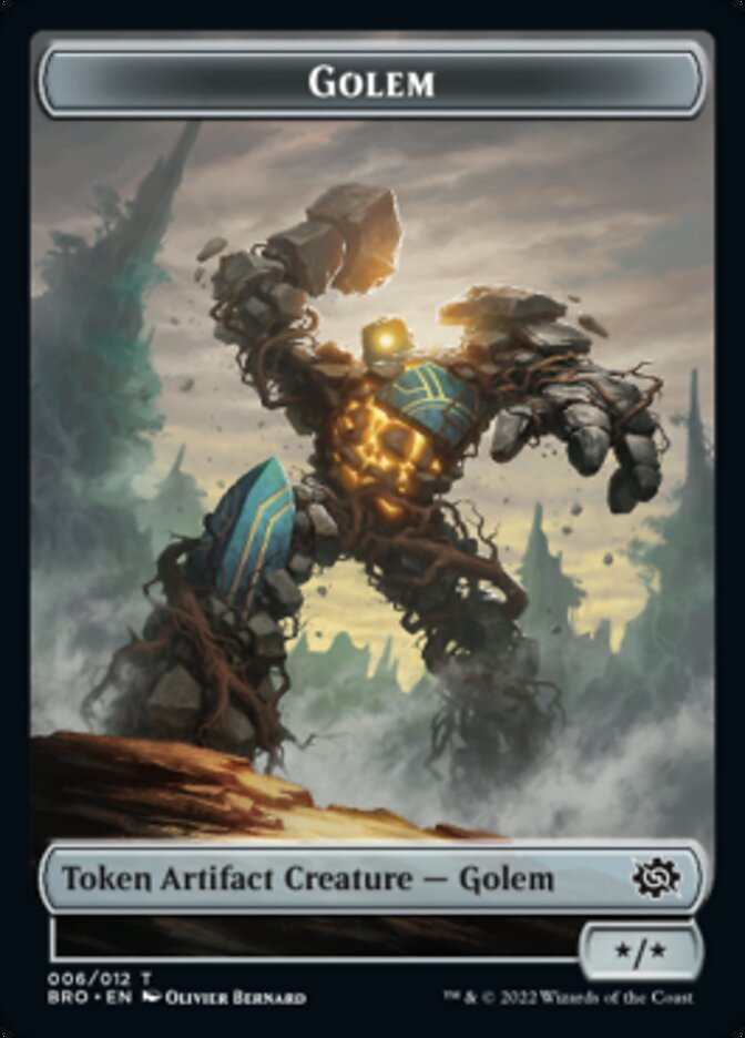 Golem Token [The Brothers' War Tokens] | Boutique FDB TCG