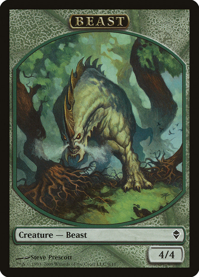 Beast Token [Zendikar Tokens] | Boutique FDB TCG