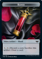 Blood // Wolf (014) Double-Sided Token [Innistrad: Crimson Vow Tokens] | Boutique FDB TCG
