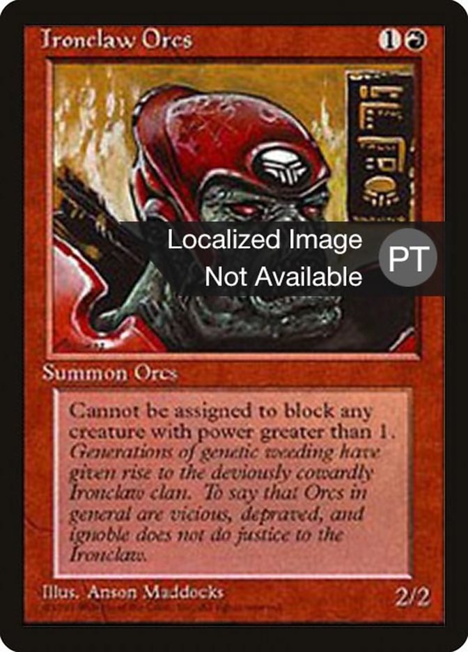 Ironclaw Orcs [Fourth Edition (Foreign Black Border)] | Boutique FDB TCG