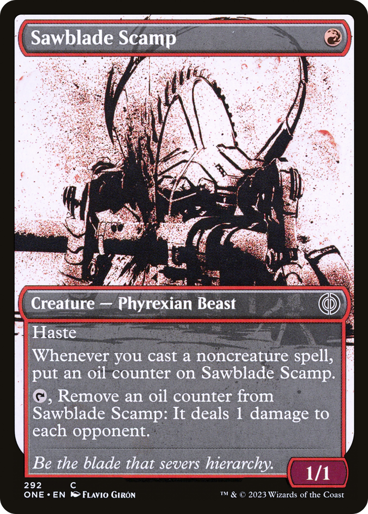 Sawblade Scamp (Showcase Ichor) [Phyrexia: All Will Be One] | Boutique FDB TCG