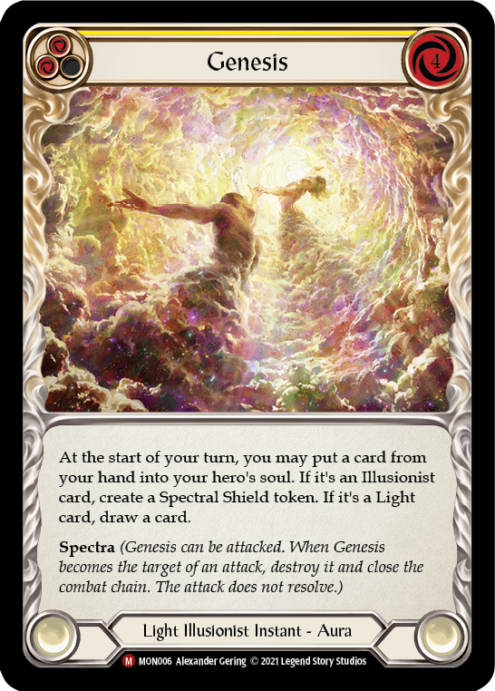 Genesis [MON006-RF] (Monarch)  1st Edition Rainbow Foil | Boutique FDB TCG