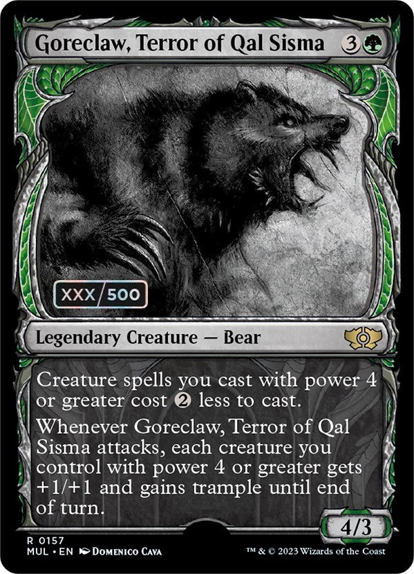 Goreclaw, Terror of Qal Sisma (Serialized) [Multiverse Legends] | Boutique FDB TCG