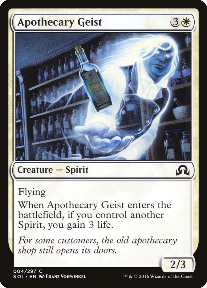 Apothecary Geist [Shadows over Innistrad] | Boutique FDB TCG