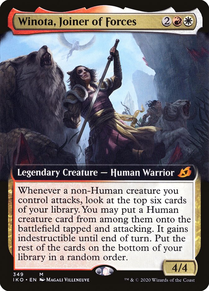 Winota, Joiner of Forces (Extended Art) [Ikoria: Lair of Behemoths] | Boutique FDB TCG