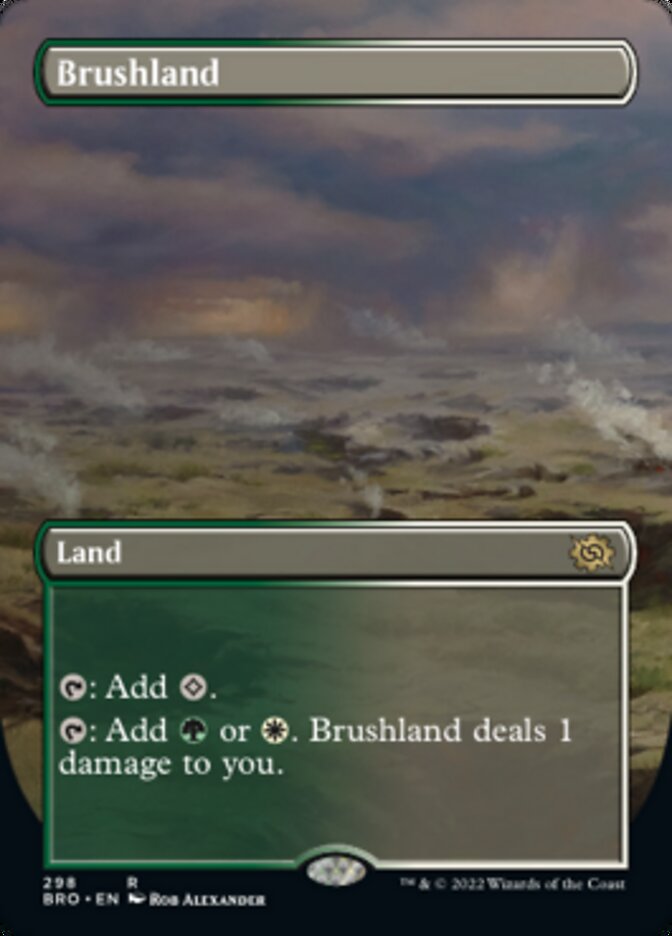 Brushland (Borderless Alternate Art) [The Brothers' War] | Boutique FDB TCG