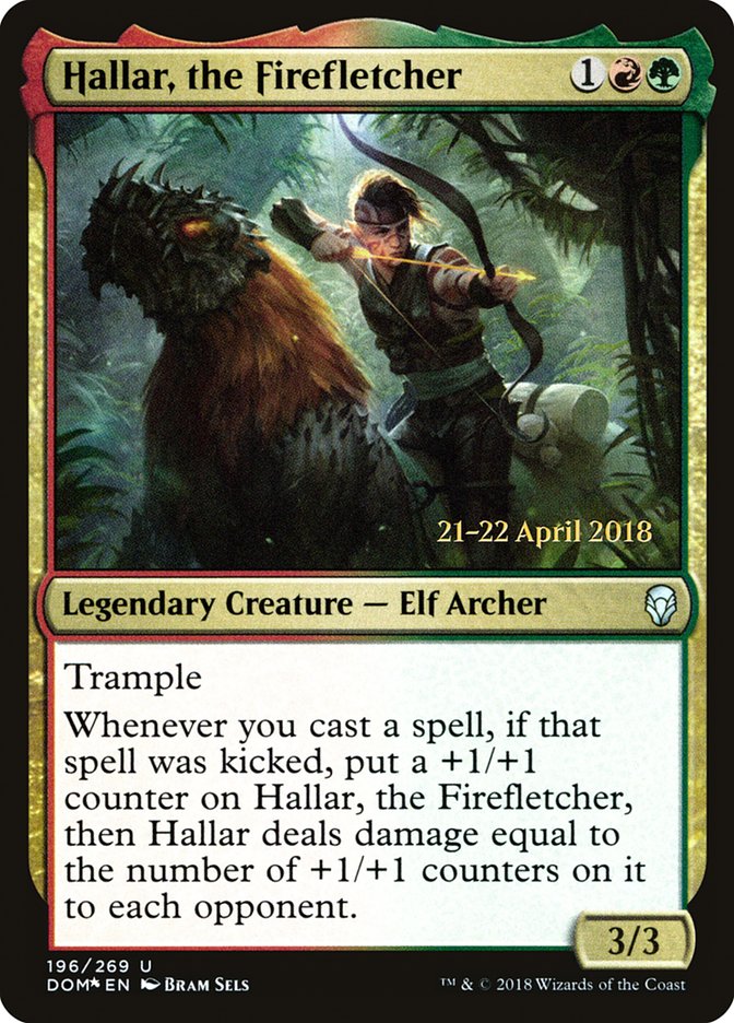 Hallar, the Firefletcher [Dominaria Prerelease Promos] | Boutique FDB TCG